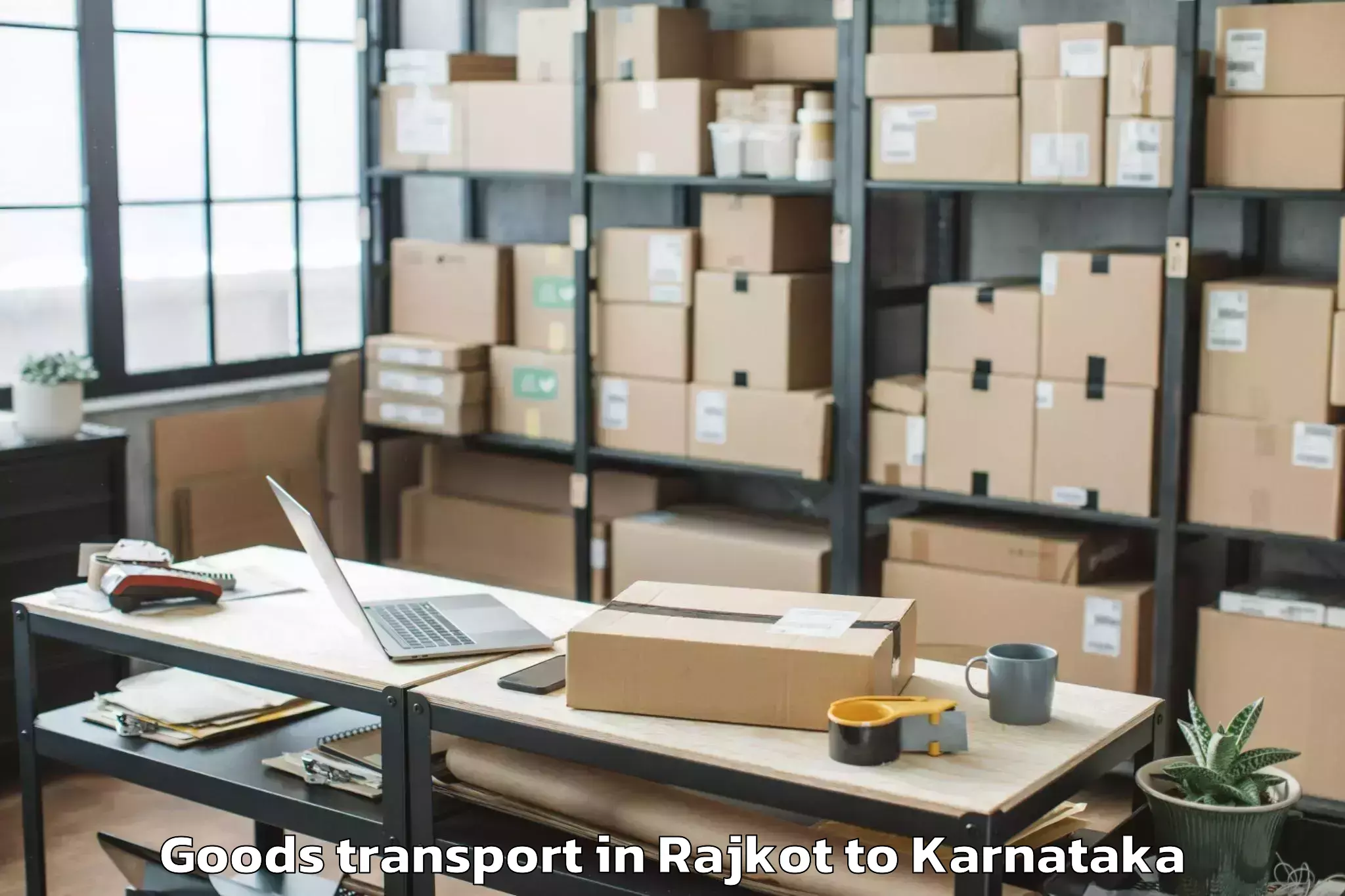 Reliable Rajkot to University Of Horticultural Sc Goods Transport